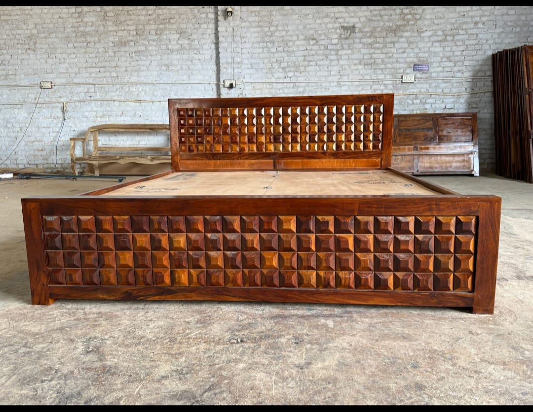 WhatsApp Image 2026-05-30 at 8.50.35 AM Modern Sheesham Wood Hydraulic Storage Bed - Image 5