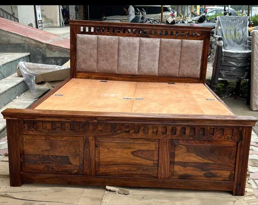WhatsApp Image 2026-05-30 at 8.50.38 AM (1) Modern Sheesham Wood Hydraulic Storage Bed - Image 4